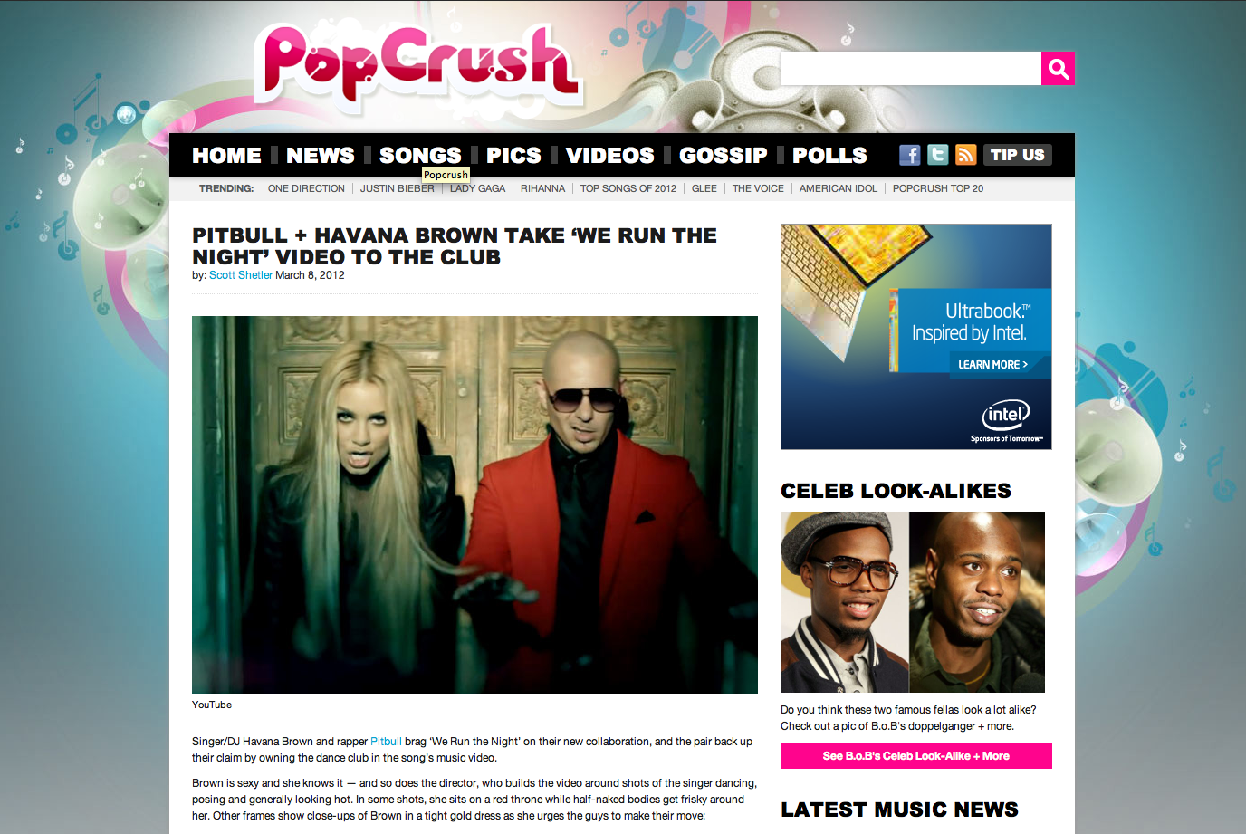 Havanna Brown and Pitbull featured on Popcrush