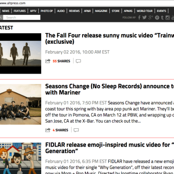 The Fall Four Releases "Trainwreck' Video on Alt Press