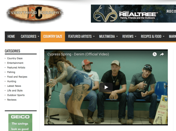 Cypress Spring Premiere Denim Video On Everything Country ! - Trendsetter Marketing