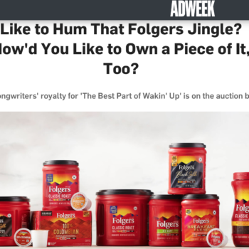 Folgers Royalty Exchange Auction on AdWeek